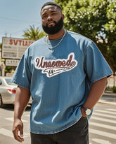 Big & Tall Men's Easy All-Match Denim T-Shirt